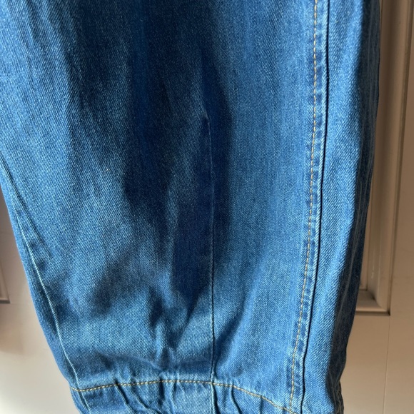Baggy pleated balloon leg jeans XL (size 18ish). Trending! 100% cotton - Picture 4 of 5